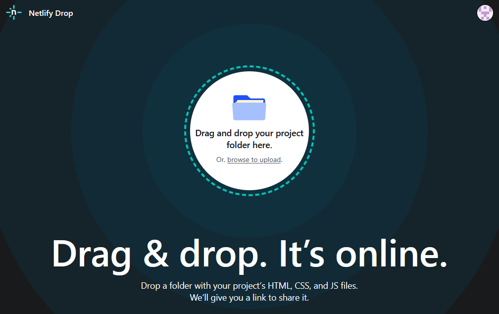 Netlify Drop