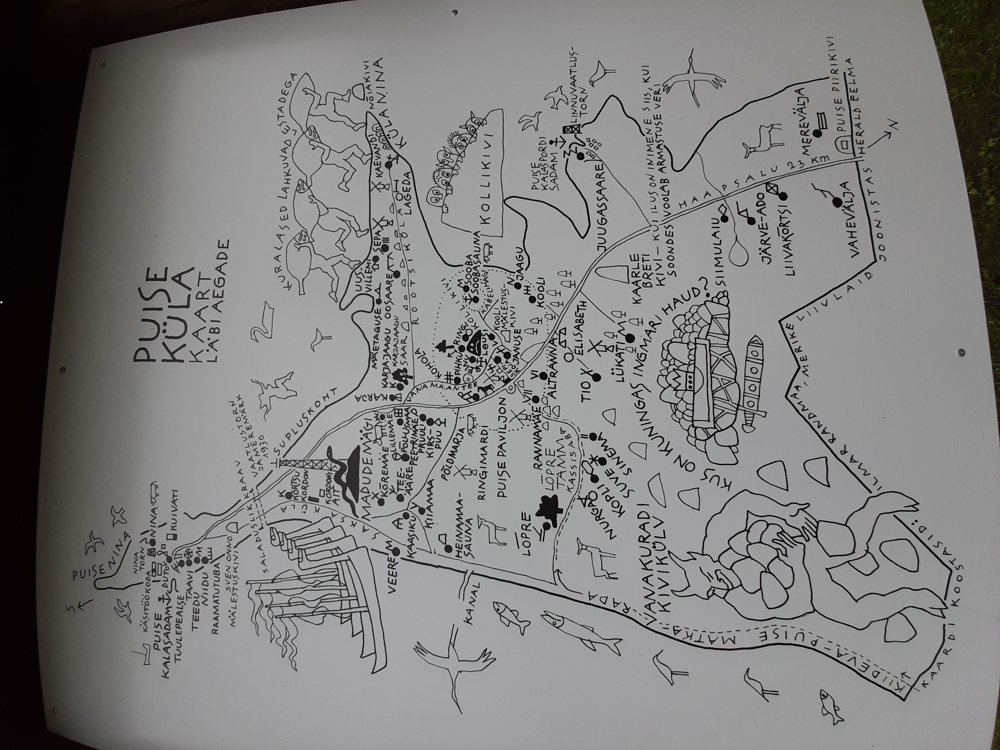Puise küla kaart (Herald Eelma, Ilmar Randmaa, Merike Liivlaid)
