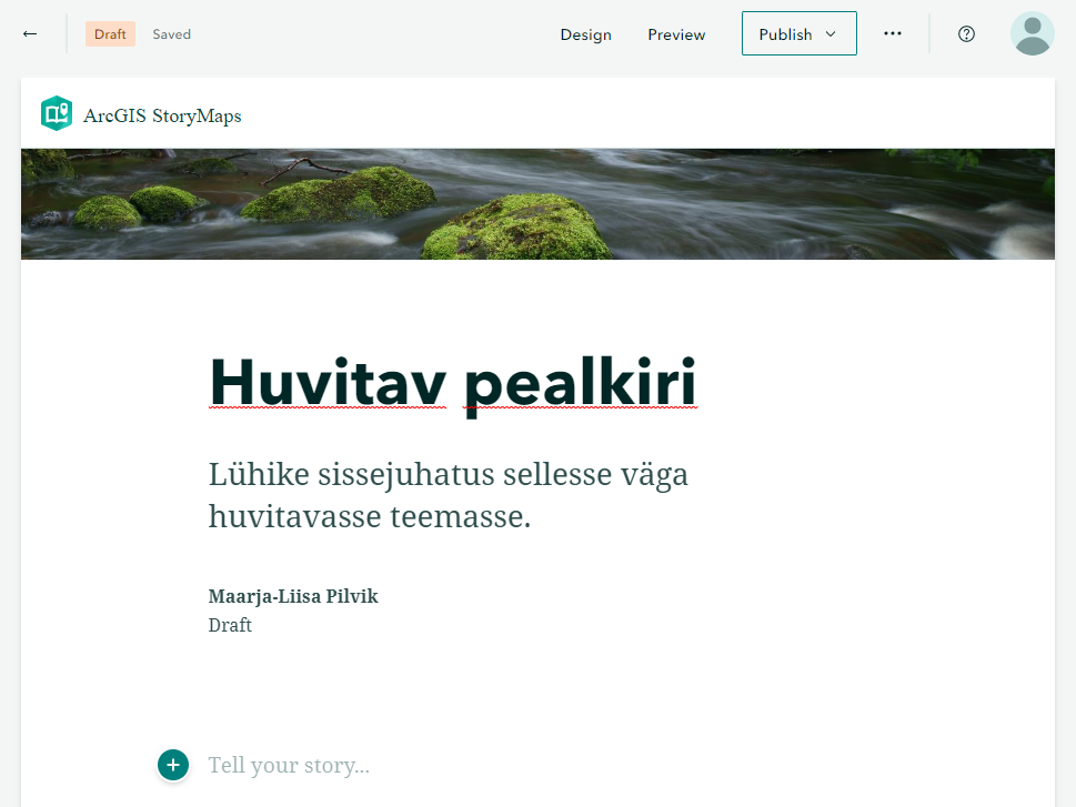 ArcGIS StoryMapsi avakuva