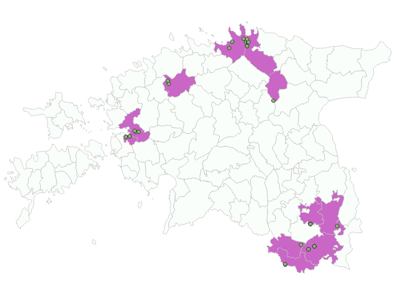 Kihelkondade värvimine vastavalt kohapärimusele